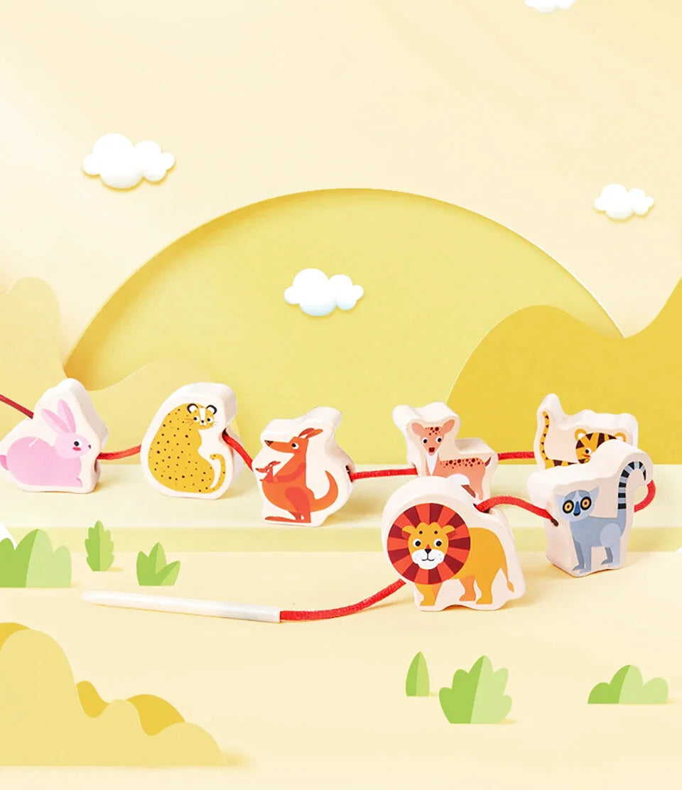 Jeu d'Équilibre Animaux de la Jungle en Bois - Les Petits Bois