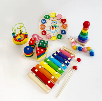 Ensemble d'Éveil Musical et de Motricité en Bois
