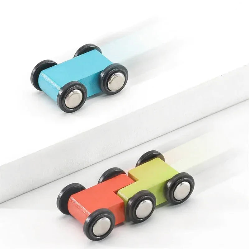 Circuit de Voitures en Bois avec Rampes - Les Petits Bois