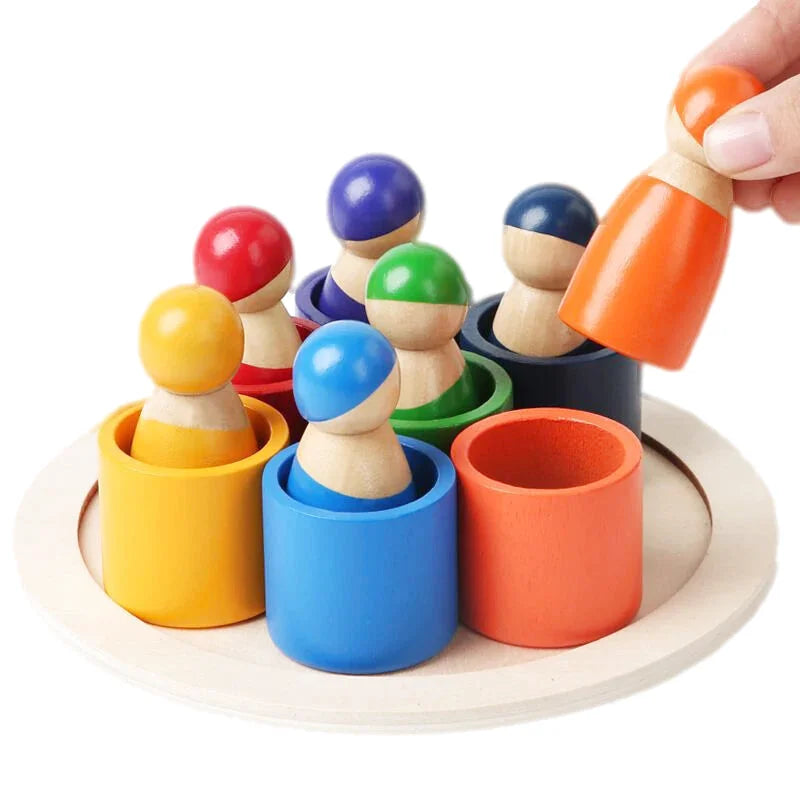 Jeu de Tri des Couleurs en Bois - Les Petits Bois