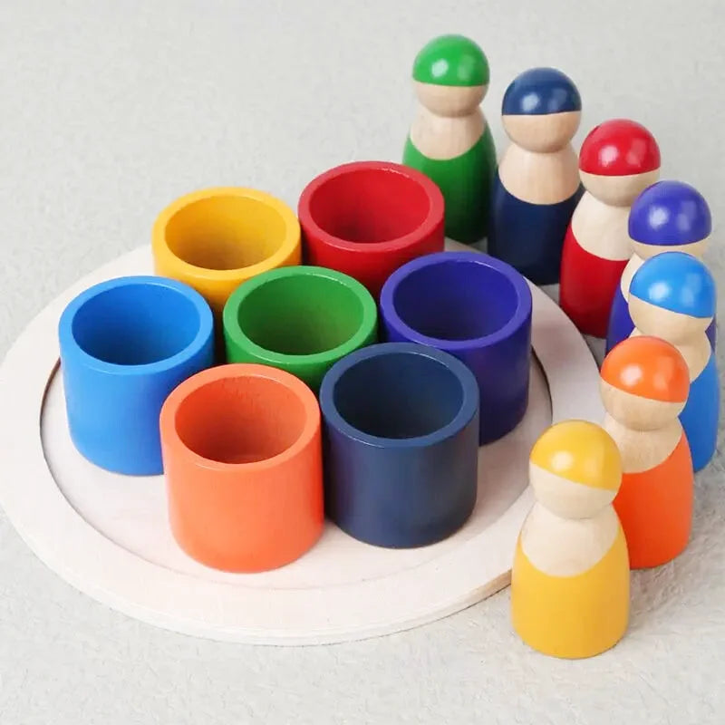 Jeu de Tri des Couleurs en Bois - Les Petits Bois