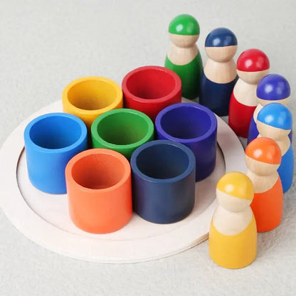 Jeu de Tri des Couleurs en Bois - Les Petits Bois