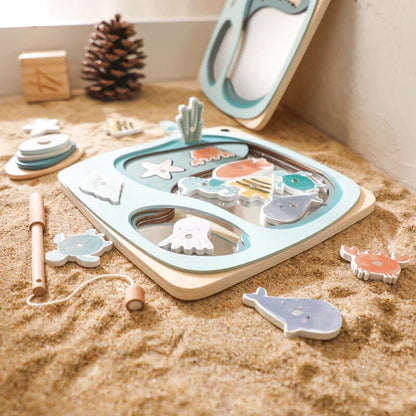 Jeu Magnétique de Pêche en Bois - Les Petits Bois