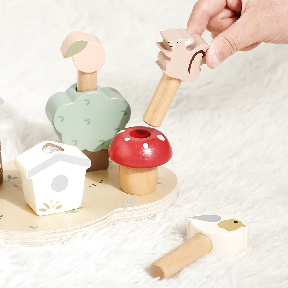 Jouet en Bois de Motricité Fine a Rebond - Les Petits Bois