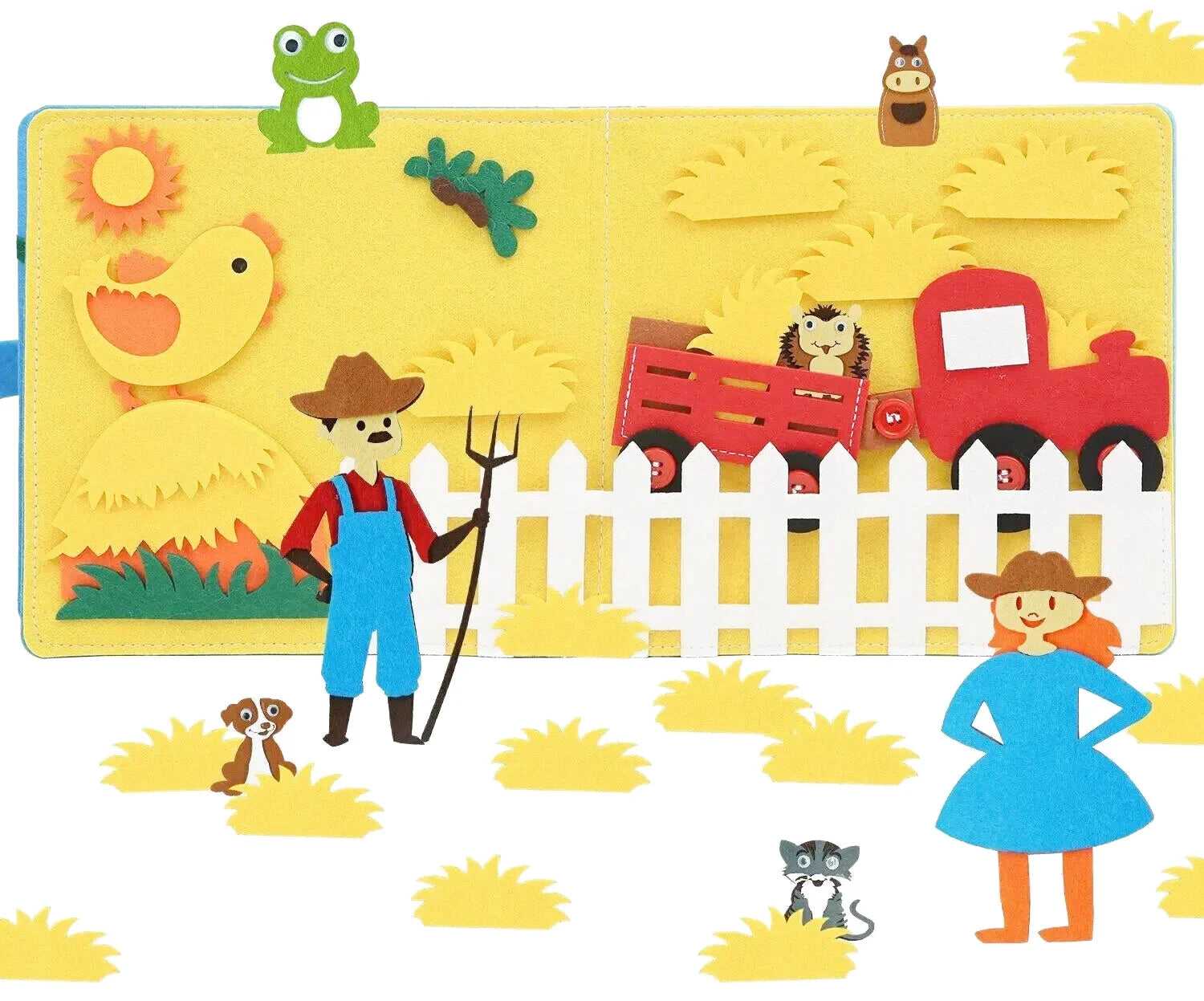 Livre d'Activités en bois sur  la Ferme - Les Petits Bois