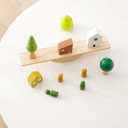 Planches d'équilibres avec Figurines en Bois - Les Petits Bois
