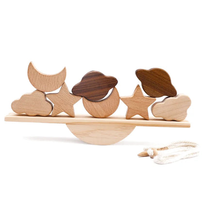 Planches d'équilibres avec Figurines en Bois - Les Petits Bois