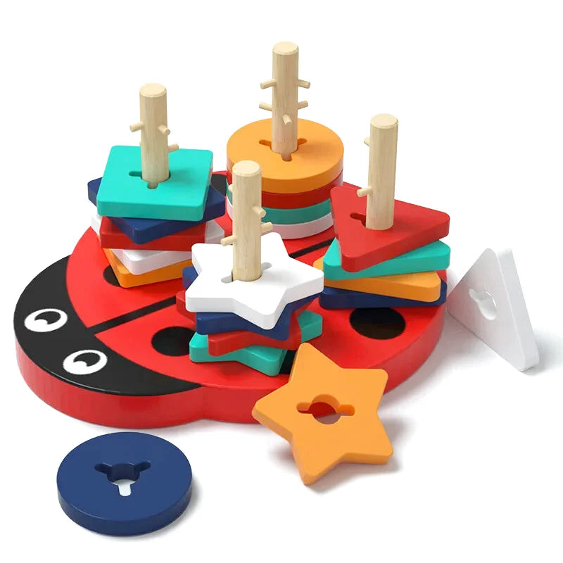 Puzzle de Formes Géométriques en Bois - Les Petits Bois