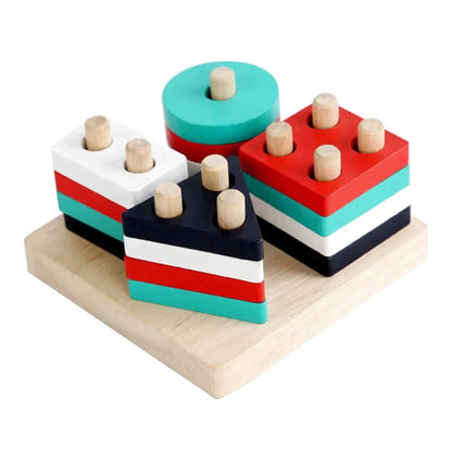 Puzzle de Formes Géométriques en Bois - Les Petits Bois