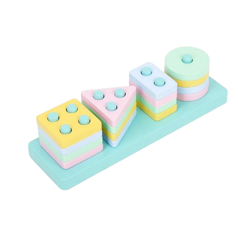 Puzzle de Formes Géométriques en Bois - Les Petits Bois