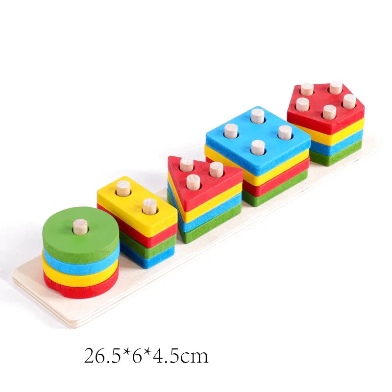 Puzzle de Formes Géométriques en Bois - Les Petits Bois