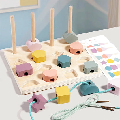 Puzzle de Tri des Formes et Couleurs en Bois - Les Petits Bois