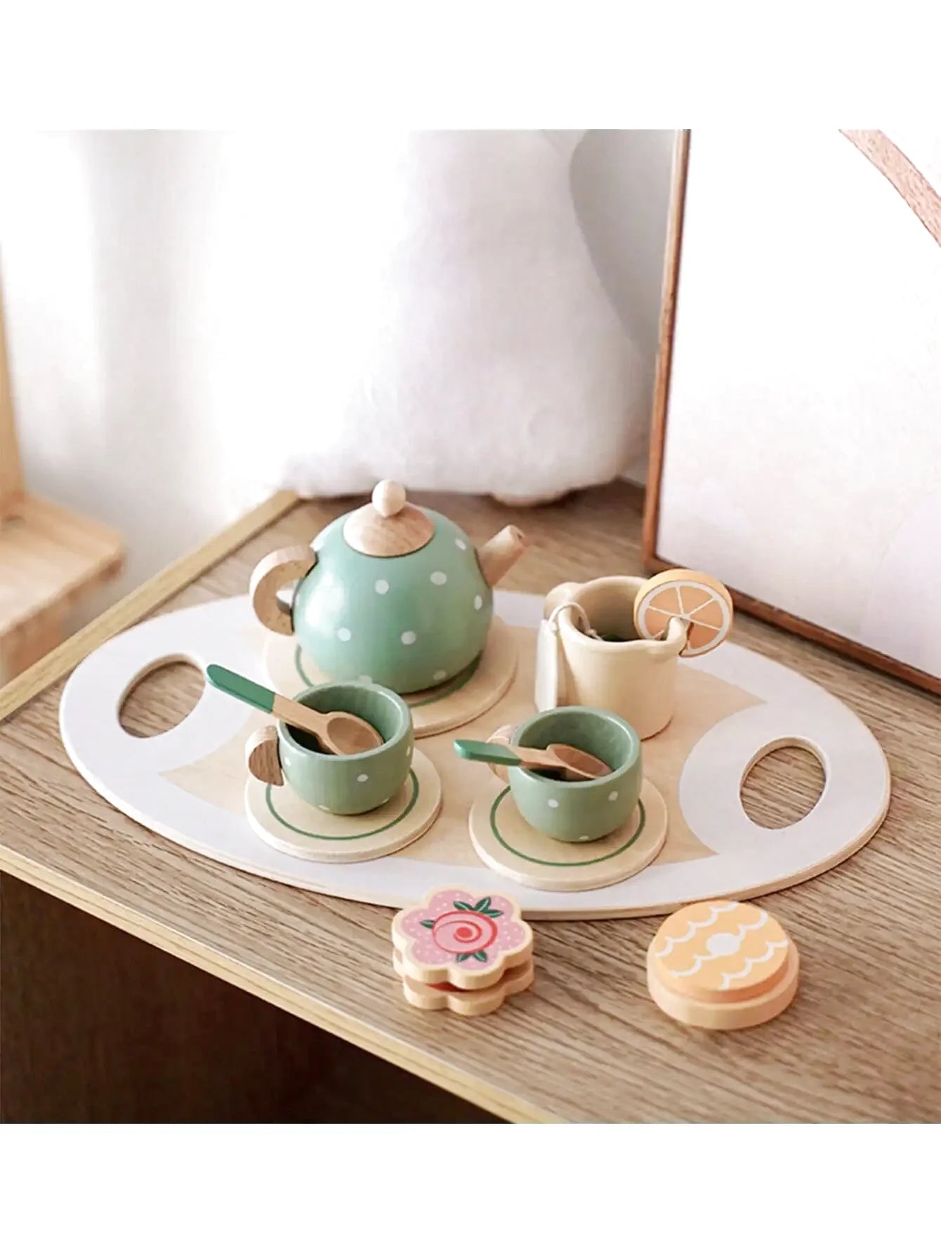 Set de Thé en Bois avec Accessoires - Les Petits Bois