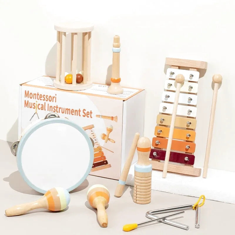 Set d'Instruments de Musique en Bois pour Enfants - Les Petits Bois