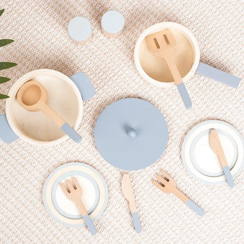 Set d'Ustensiles de Cuisine en Bois - Les Petits Bois
